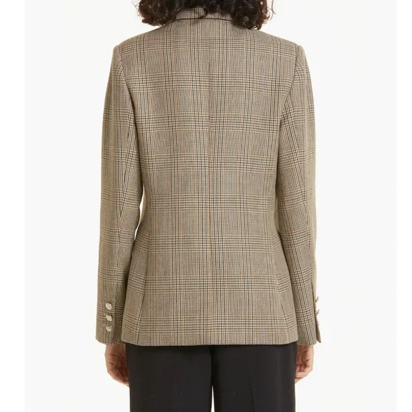 TWP Nwt $950 Husband Plaid Virgin Wool Blazer Sz Large - Picture 9 of 14